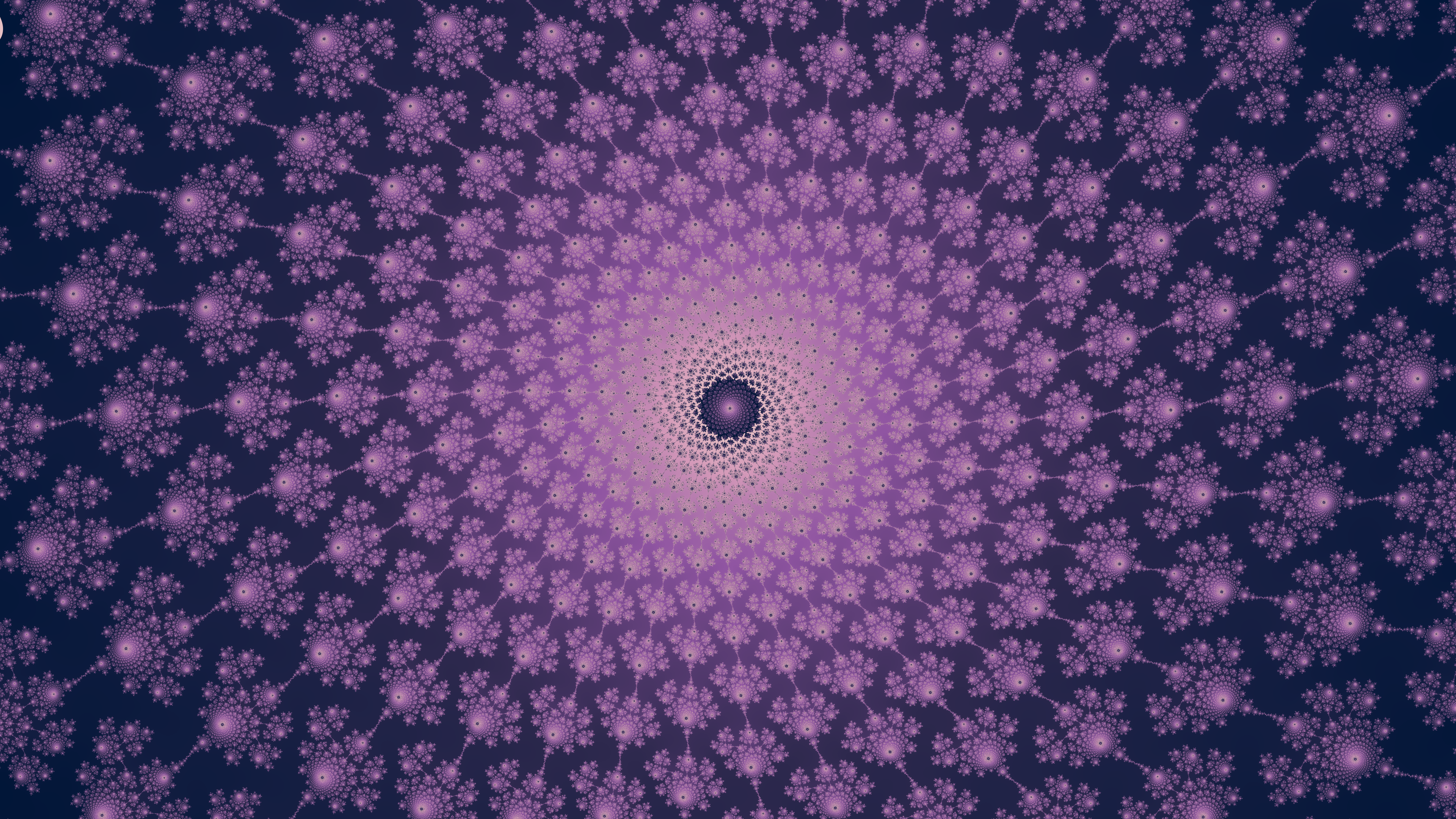 Mandelbrot set variation with spiral structures
