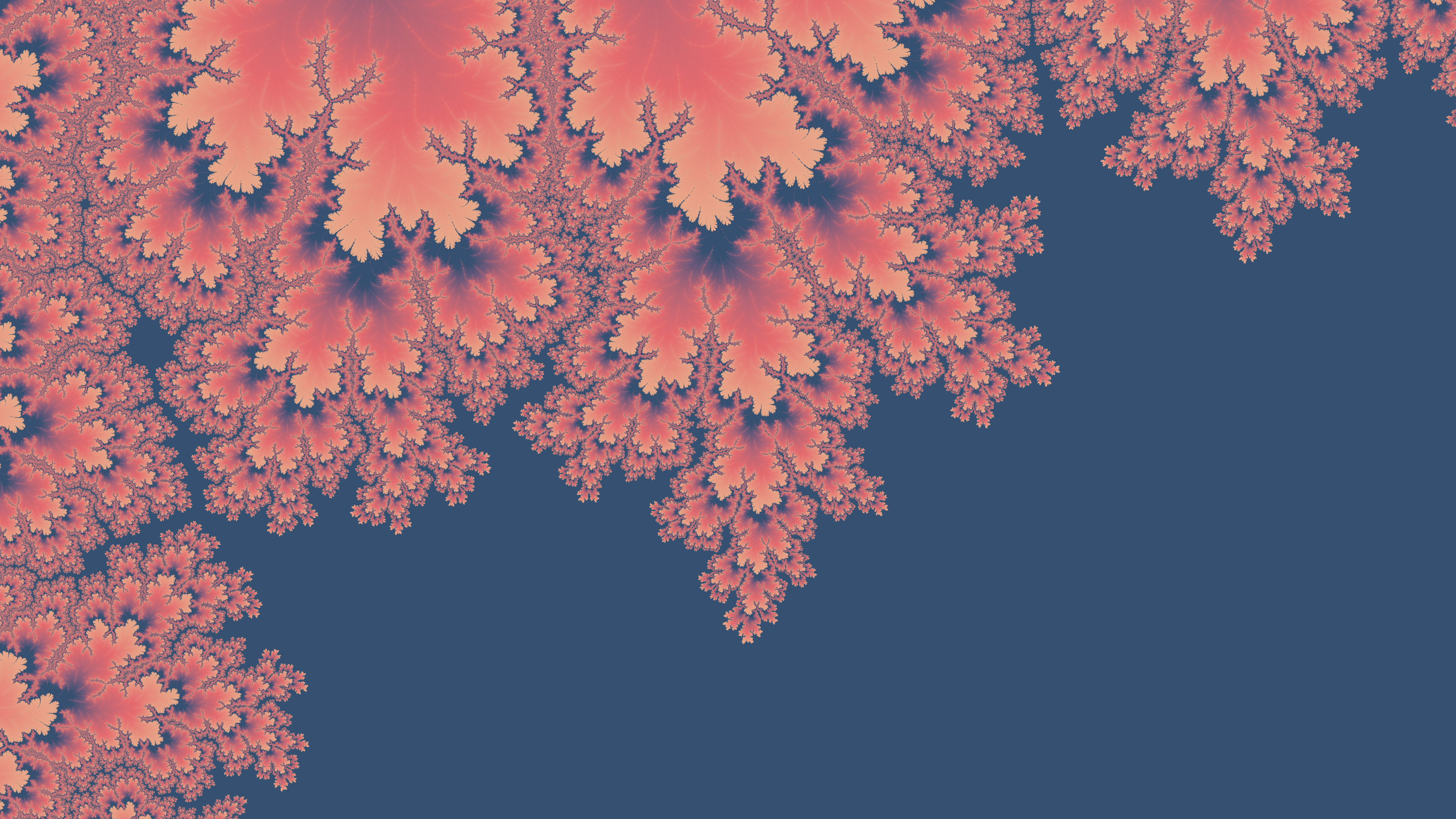 Mandelbrot spiral arm at high zoom level